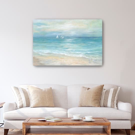 Island Beach Landscape Canvas Giclee